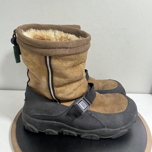 Cabelas Alaskan Guide Brown Shearling Boots Mens 13M Brow Winter Snow Outdoor‎ - Picture 1 of 11